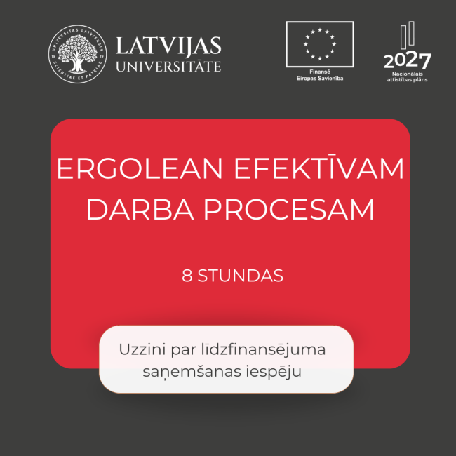 LU VUMC ErgoLean efektīvam darba procesam