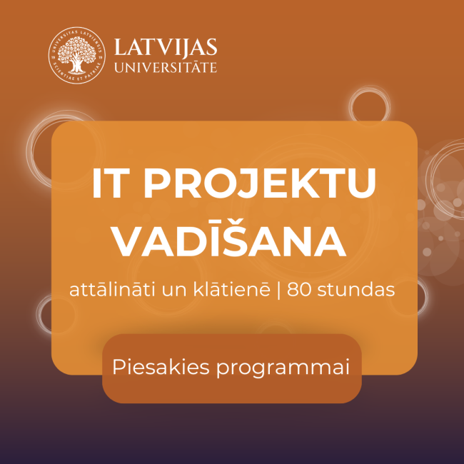 LU VUMC IT projektu vadīšana