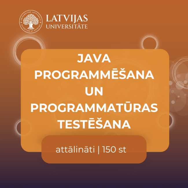 LU Java programmēšana un programmatūras testēšana