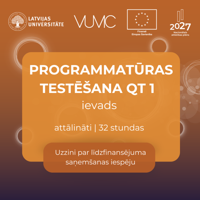 LU VUMC Ievads programmatūras testēšanā QT1