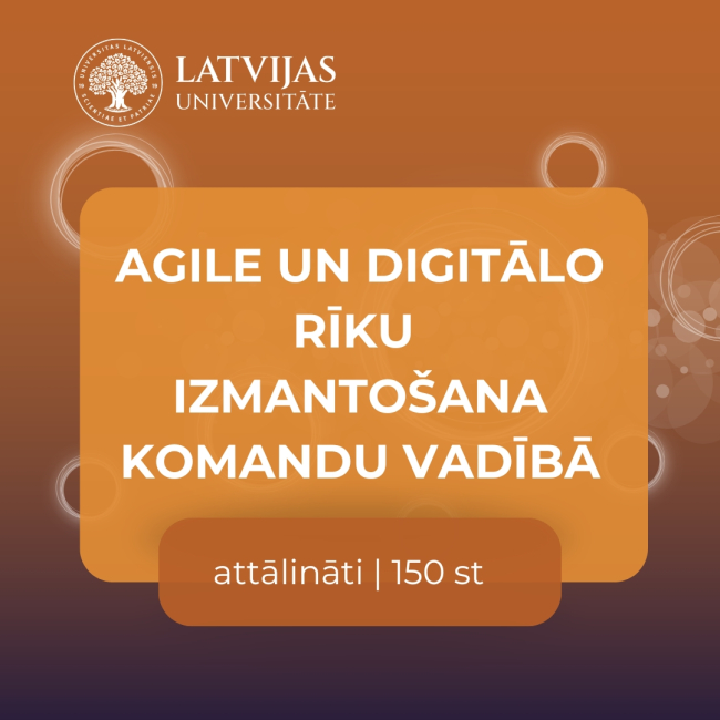 LU Agile un digitālo rīku izmantošana komandu vadībā