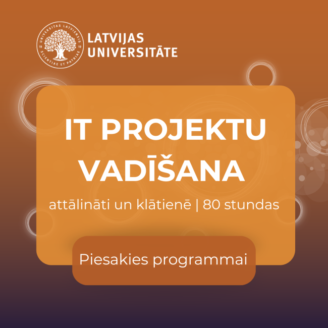 LU VUMC IT projektu vadīšana